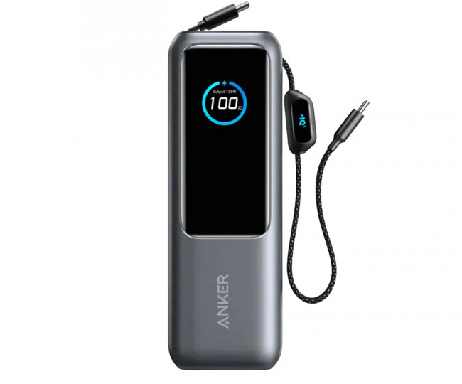 Внешний аккумулятор (павербанк) Anker ZOLO Power Bank 25000mAh 165W Black (A1695P11)